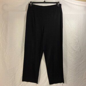 Exclusively Misook Knit Pull On Black Pants - Size Medium